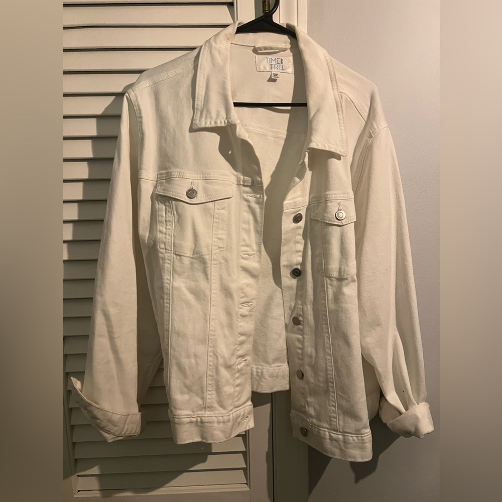 White denim jacket